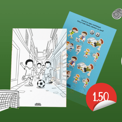 Mijn voetbal kleur- en doeboek - DIY voetbalspel inbegrepen!